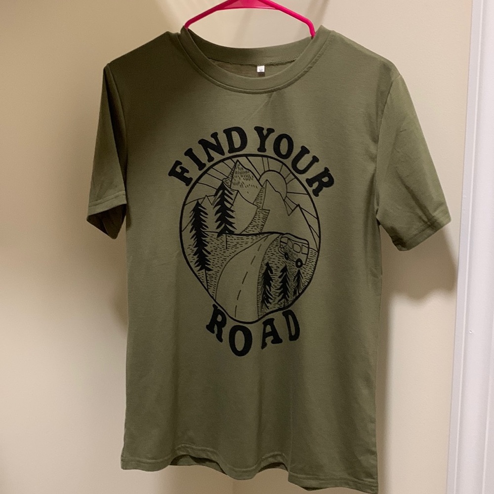 Unisex Olive Green Size Medium T-Shirt